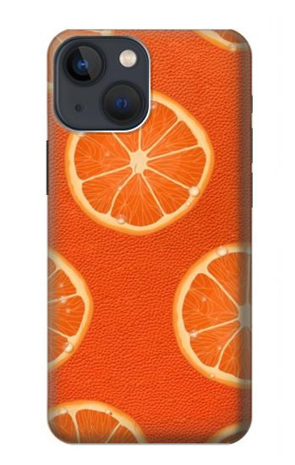 S3946 Motif orange sans couture Etui Coque Housse pour iPhone 14 Plus