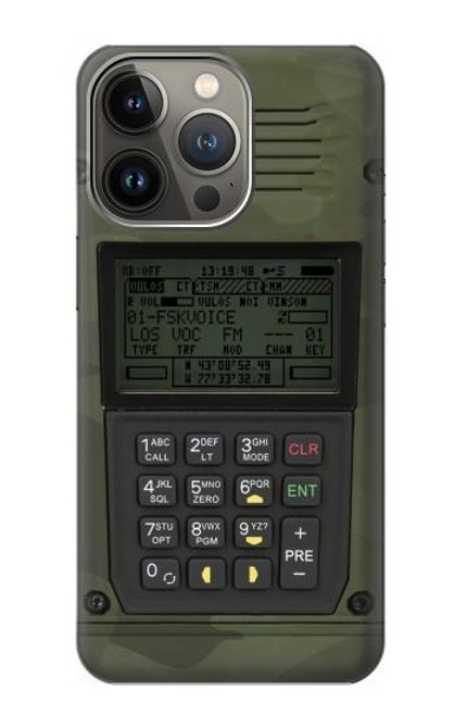 S3959 Impression graphique de la radio militaire Etui Coque Housse pour iPhone 14 Pro Max
