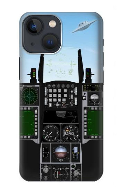 S3933 Avion de chasse OVNI Etui Coque Housse pour iPhone 13 Pro