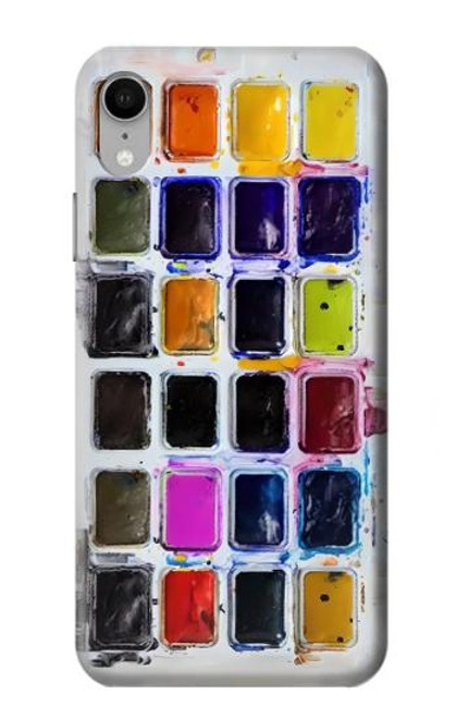 S3956 Graphique de boîte à palette aquarelle Etui Coque Housse pour iPhone XR