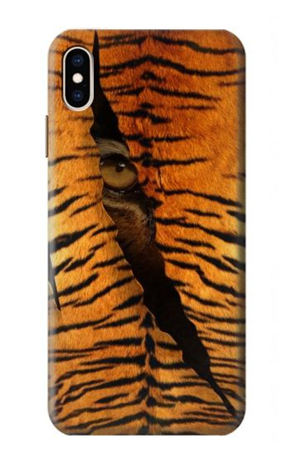 S3951 Marques de larme d'oeil de tigre Etui Coque Housse pour iPhone XS Max