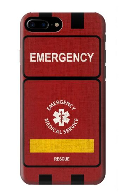 S3957 Service médical d'urgence Etui Coque Housse pour iPhone 7 Plus, iPhone 8 Plus