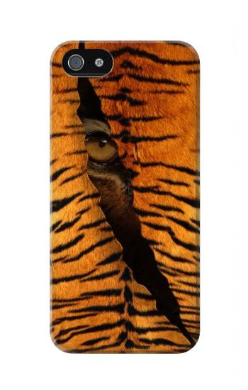 S3951 Marques de larme d'oeil de tigre Etui Coque Housse pour iPhone 5 5S SE