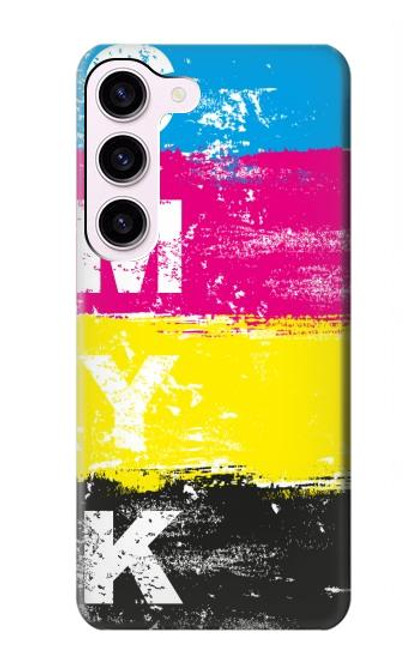 S3930 Clé jaune cyan magenta Etui Coque Housse pour Samsung Galaxy S23