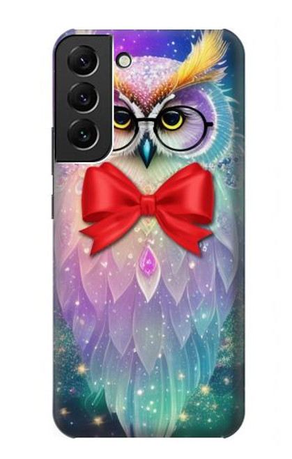 S3934 Hibou nerd fantastique Etui Coque Housse pour Samsung Galaxy S22 Plus