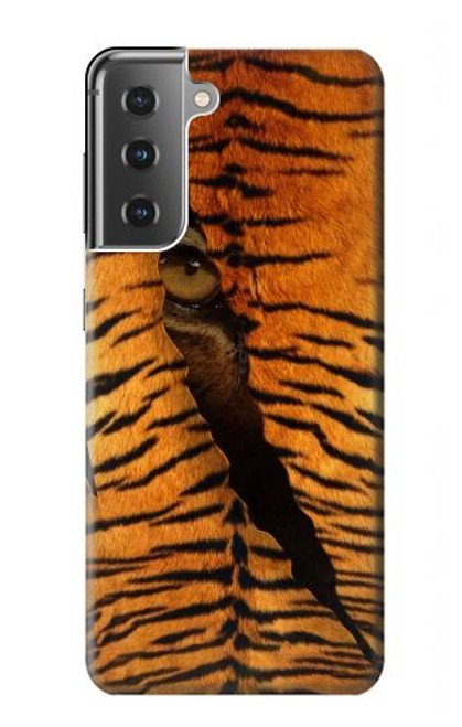 S3951 Marques de larme d'oeil de tigre Etui Coque Housse pour Samsung Galaxy S21 Plus 5G, Galaxy S21+ 5G