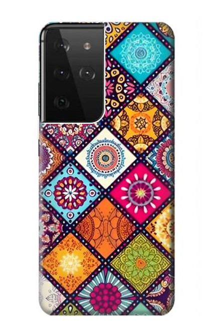 S3943 Motif Maldalas Etui Coque Housse pour Samsung Galaxy S21 Ultra 5G