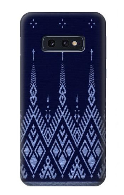 S3950 Motif textile thaïlandais bleu Etui Coque Housse pour Samsung Galaxy S10e