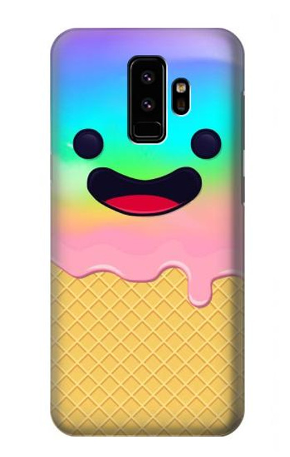 S3939 Sourire mignon de crème glacée Etui Coque Housse pour Samsung Galaxy S9