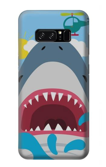 S3947 Caricature d'hélicoptère de requin Etui Coque Housse pour Note 8 Samsung Galaxy Note8