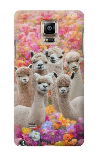 S3916 Alpaga Famille Bébé Alpaga Etui Coque Housse pour Samsung Galaxy Note 4