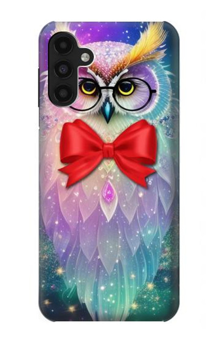 S3934 Hibou nerd fantastique Etui Coque Housse pour Samsung Galaxy A13 4G