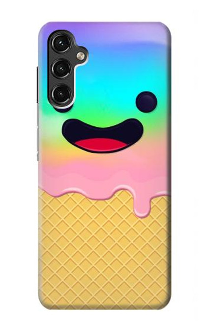 S3939 Sourire mignon de crème glacée Etui Coque Housse pour Samsung Galaxy A14 5G