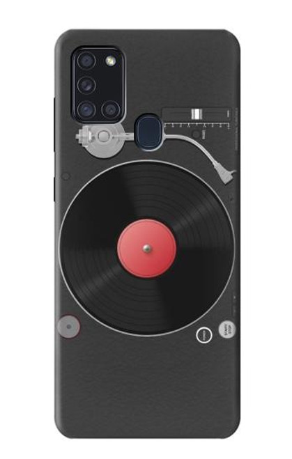 S3952 Graphique de tourne-disque vinyle tourne-disque Etui Coque Housse pour Samsung Galaxy A21s