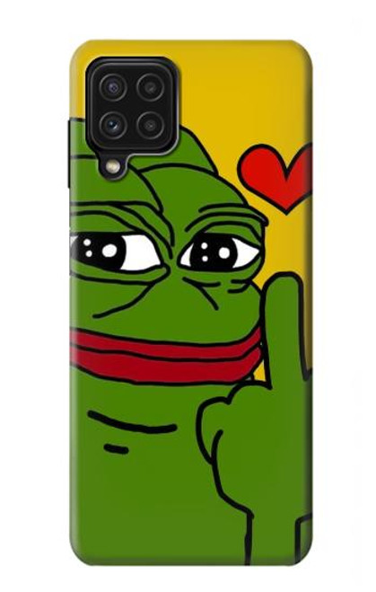 S3945 Pepe Love doigt du milieu Etui Coque Housse pour Samsung Galaxy A22 4G