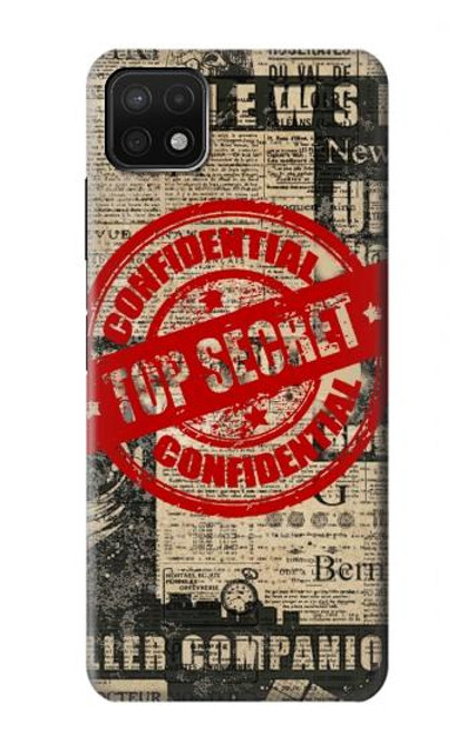 S3937 Texte Top Secret Art Vintage Etui Coque Housse pour Samsung Galaxy A22 5G