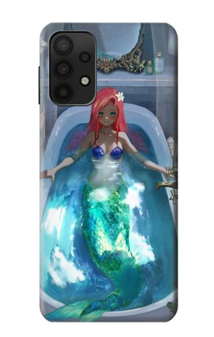 S3912 Jolie petite sirène Aqua Spa Etui Coque Housse pour Samsung Galaxy A32 5G