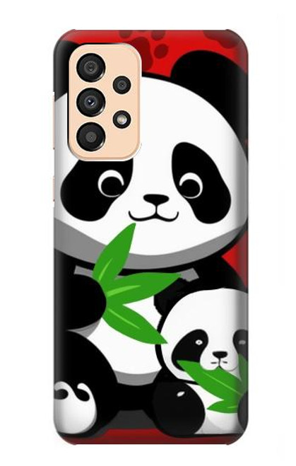 S3929 Panda mignon mangeant du bambou Etui Coque Housse pour Samsung Galaxy A33 5G