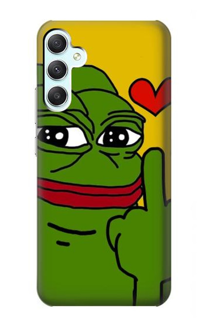 S3945 Pepe Love doigt du milieu Etui Coque Housse pour Samsung Galaxy A34 5G
