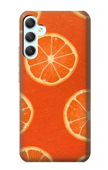 S3946 Motif orange sans couture Etui Coque Housse pour Samsung Galaxy A34 5G