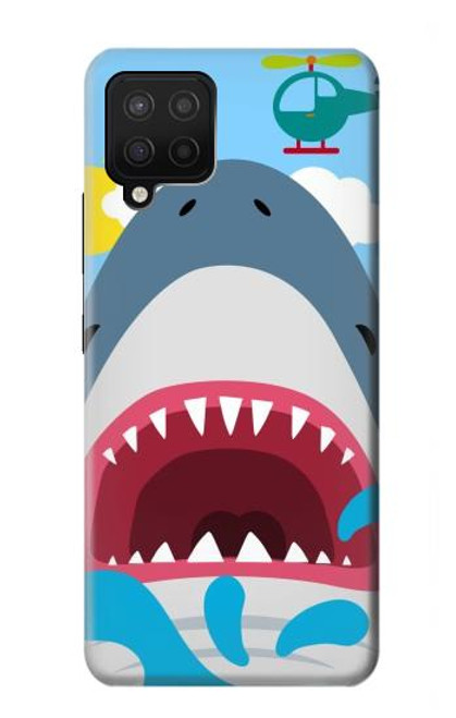 S3947 Caricature d'hélicoptère de requin Etui Coque Housse pour Samsung Galaxy A42 5G