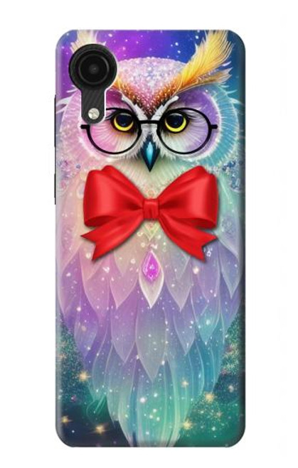 S3934 Hibou nerd fantastique Etui Coque Housse pour Samsung Galaxy A03 Core