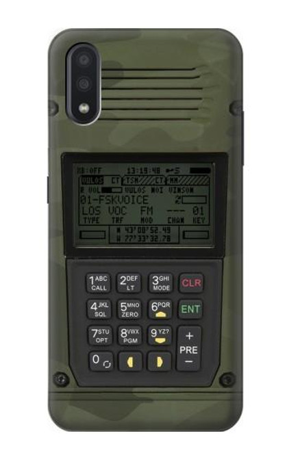 S3959 Impression graphique de la radio militaire Etui Coque Housse pour Samsung Galaxy A01