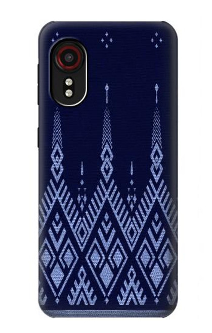 S3950 Motif textile thaïlandais bleu Etui Coque Housse pour Samsung Galaxy Xcover 5