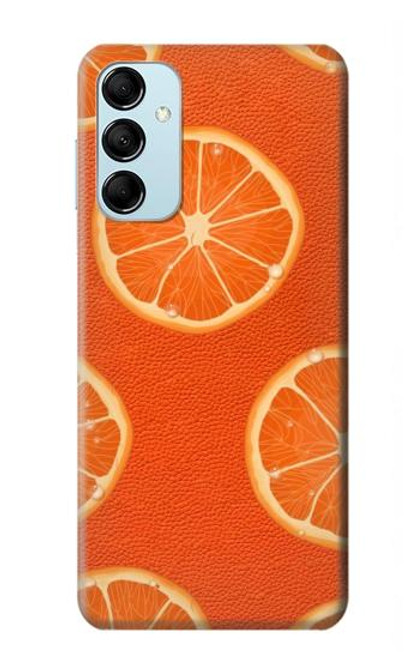 S3946 Motif orange sans couture Etui Coque Housse pour Samsung Galaxy M14