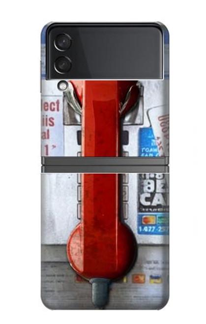 S3925 Collage Téléphone Public Vintage Etui Coque Housse pour Samsung Galaxy Z Flip 4