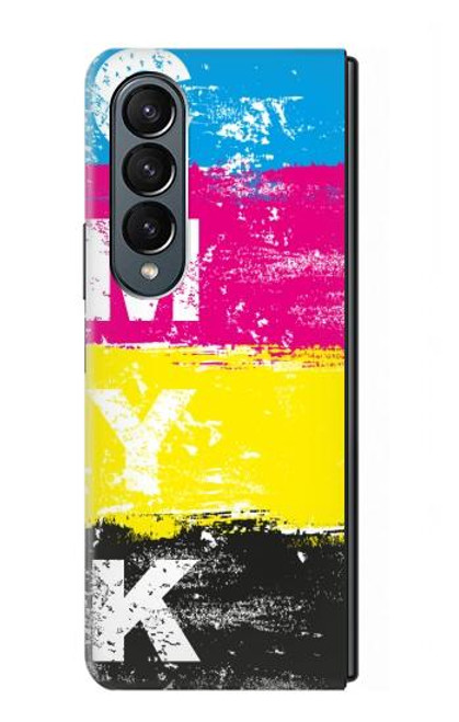 S3930 Clé jaune cyan magenta Etui Coque Housse pour Samsung Galaxy Z Fold 4