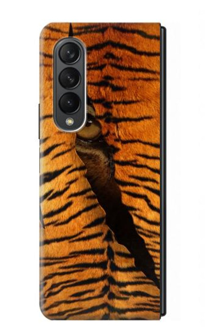 S3951 Marques de larme d'oeil de tigre Etui Coque Housse pour Samsung Galaxy Z Fold 3 5G
