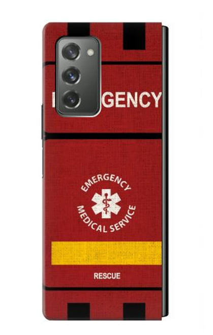 S3957 Service médical d'urgence Etui Coque Housse pour Samsung Galaxy Z Fold2 5G