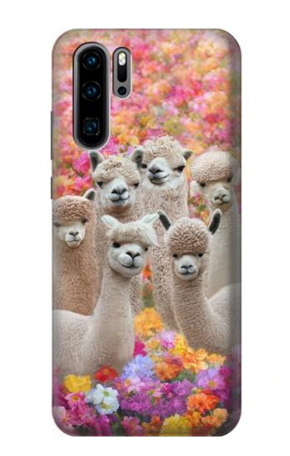 S3916 Alpaga Famille Bébé Alpaga Etui Coque Housse pour Huawei P30 Pro