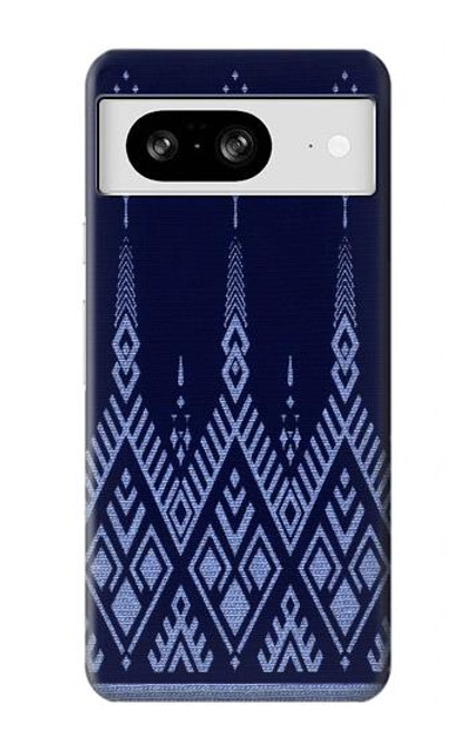 S3950 Motif textile thaïlandais bleu Etui Coque Housse pour Google Pixel 8