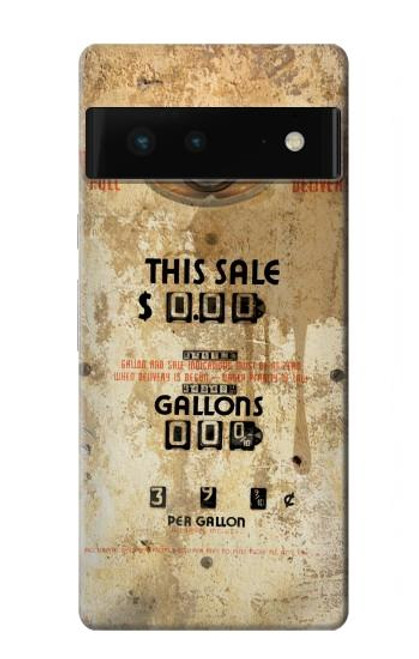 S3954 Pompe à essence vintage Etui Coque Housse pour Google Pixel 6