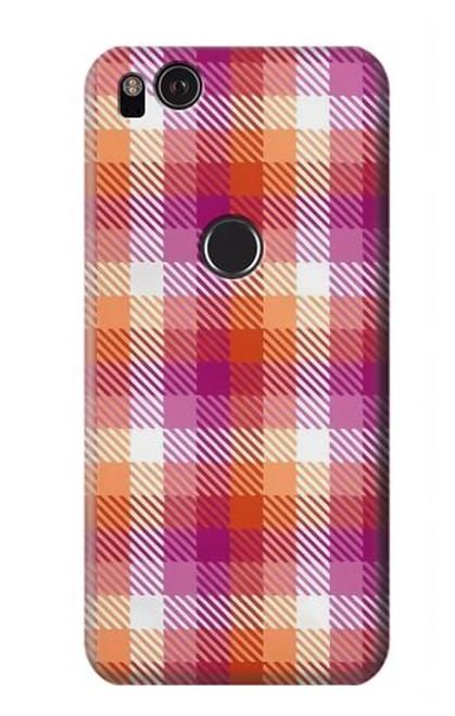 S3941 Plaid drapeau de la fierté lesbienne LGBT Etui Coque Housse pour Google Pixel 2