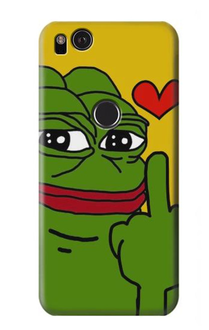 S3945 Pepe Love doigt du milieu Etui Coque Housse pour Google Pixel 2