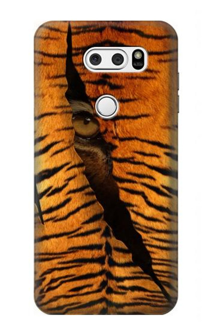 S3951 Marques de larme d'oeil de tigre Etui Coque Housse pour LG V30, LG V30 Plus, LG V30S ThinQ, LG V35, LG V35 ThinQ