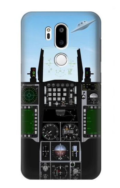 S3933 Avion de chasse OVNI Etui Coque Housse pour LG G7 ThinQ