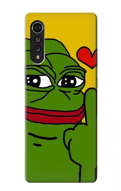 S3945 Pepe Love doigt du milieu Etui Coque Housse pour LG Velvet