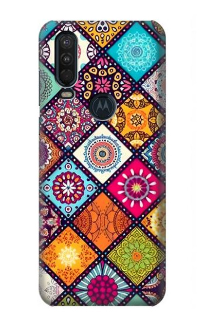 S3943 Motif Maldalas Etui Coque Housse pour Motorola One Action (Moto P40 Power)