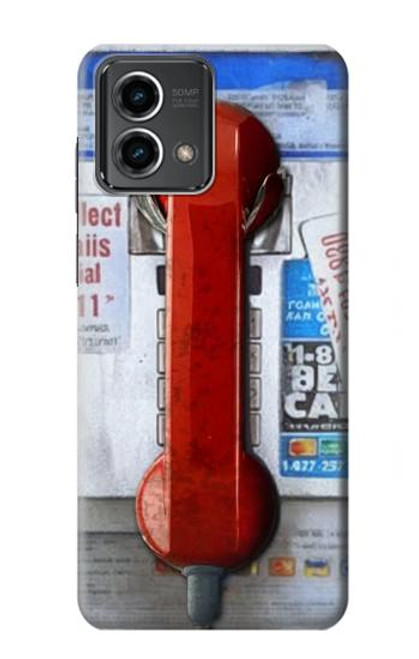 S3925 Collage Téléphone Public Vintage Etui Coque Housse pour Motorola Moto G Stylus 5G (2023)