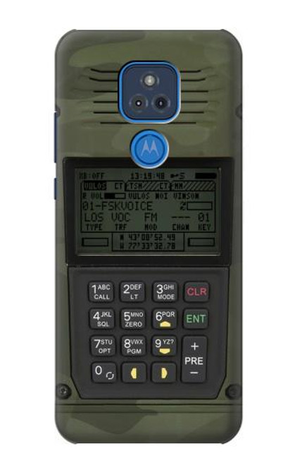 S3959 Impression graphique de la radio militaire Etui Coque Housse pour Motorola Moto G Play (2021)