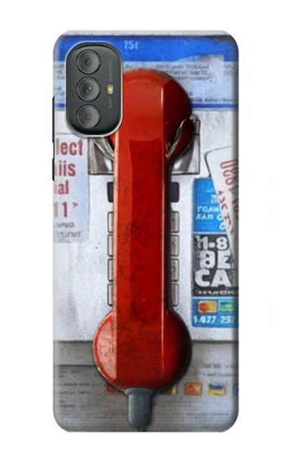 S3925 Collage Téléphone Public Vintage Etui Coque Housse pour Motorola Moto G Power 2022, G Play 2023