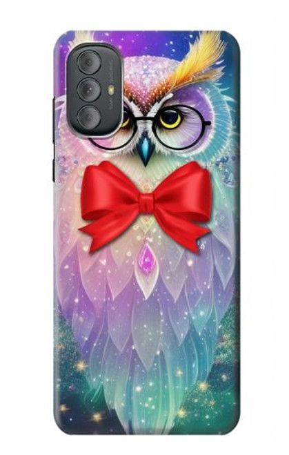 S3934 Hibou nerd fantastique Etui Coque Housse pour Motorola Moto G Power 2022, G Play 2023