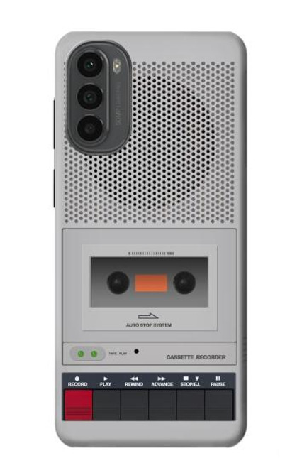 S3953 Graphique de lecteur de cassettes vintage Etui Coque Housse pour Motorola Moto G52, G82 5G