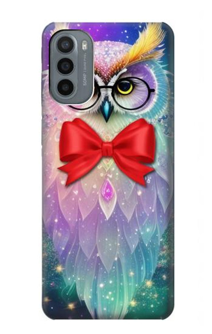 S3934 Hibou nerd fantastique Etui Coque Housse pour Motorola Moto G31