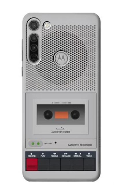 S3953 Graphique de lecteur de cassettes vintage Etui Coque Housse pour Motorola Moto G8