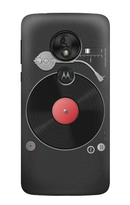 S3952 Graphique de tourne-disque vinyle tourne-disque Etui Coque Housse pour Motorola Moto G7 Power